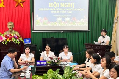 TRƯỜNG TIỂU HỌC THỊ TRẤN YÊN ĐỊNH TỔ CHỨC THÀNH CÔNG HỘI NGHỊ NHÀ GIÁO, CÁN BỘ QUẢN LÝ GIÁO DỤC VÀ NGƯỜI LAO ĐỘNG NĂM HỌC 2024-2025