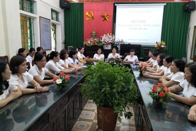 HỘI NGHỊ NHÀ GIÁO, CÁN BỘ QUẢN LÍ GIÁO DỤC, NGƯỜI LAO ĐỘNG TRƯỜNG TIỂU HỌC THỊ TRẤN YÊN ĐỊNH NĂM HỌC 2023 – 2024